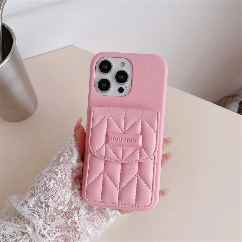 iPhoneケース【正規品】miumiu ミュウミュウ iPhone11Pro用ケース ピンク